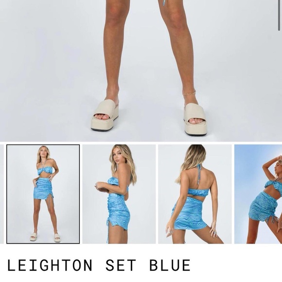 Princess Polly Matching Set in Blue - Picture 2 of 2